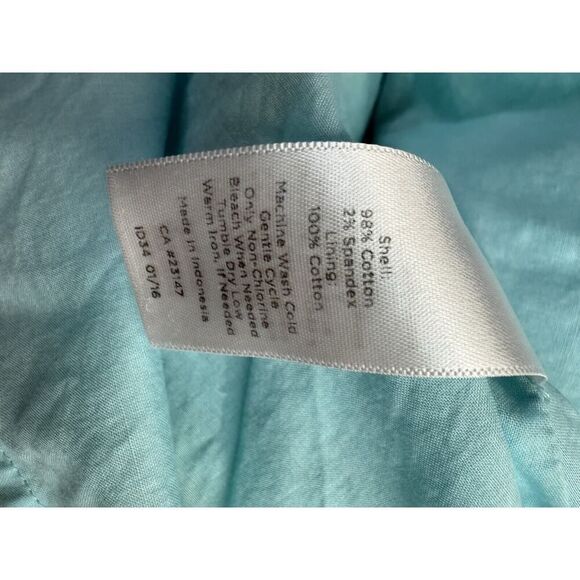 Talbots A-Line Italy Bistro Scenic Cotton Dress sz 4 - Picture 14 of 15